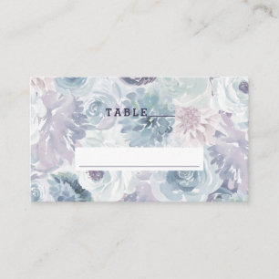 Annabelle Vintage Blaue Blumene Hochzeitstisch Num Platzkarte