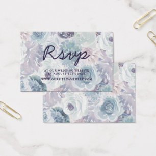 Annabelle Vintage Floral Website RSVP Einlegekarte