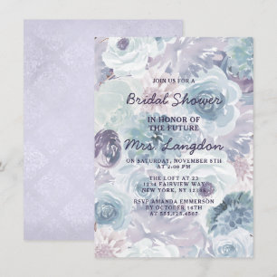 Annabelle Vintage Florale Hochzeits-Braut-Shower-E Einladung