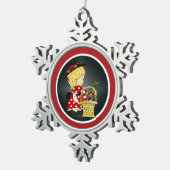 Annabelles Weihnachtskorb d3 Snowflake Ornament (Rechts)