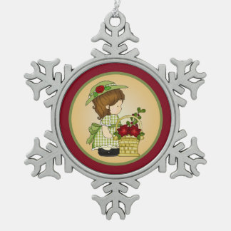 Annabelles Weihnachtskorb d6 Snowflake Ornament