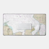 Annäherung an Admiralty Inlet Dungeness an Oak Bay Schreibtischunterlage (Tastatur & Maus)