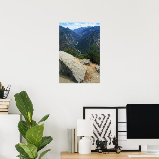 Annäherung an den Kings Canyon Poster (Heimbüro)