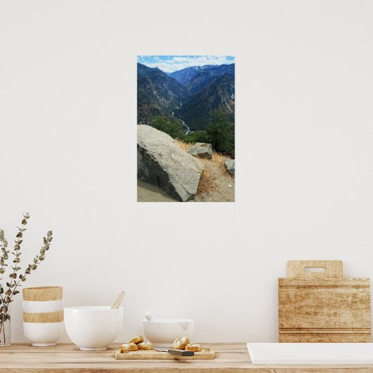Annäherung an den Kings Canyon Poster (Küche)