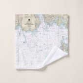 Annäherung an die neue Hafenlinie von London Badhandtuch Set (Waschlappen)