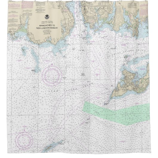 Annäherung an die neue Hafenlinie von London Duschvorhang (Vorderseite)