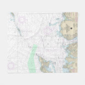 Annäherung an die neue Hafenlinie von London Fleecedecke (Vorderseite (Horizontal))