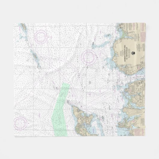 Annäherung an die neue Hafenlinie von London Fleecedecke (Vorderseite (Horizontal))