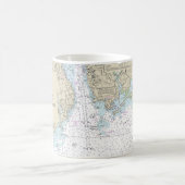 Annäherung an die neue Hafenlinie von London Kaffeetasse (Mittel)