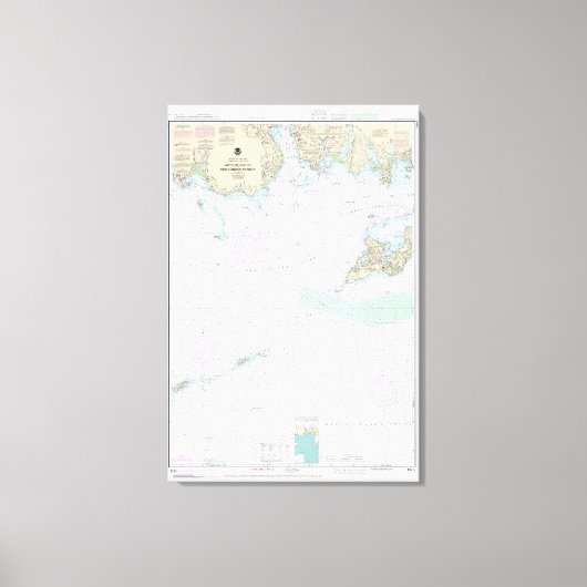 Annäherung an die neue Hafenlinie von London Leinwanddruck (Vorderseite)