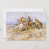 Annäherung der Weißen durch C. M. Russell Dankeskarte (Vorderseite)