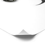 "Annäherung gegen Abstraktion", glänzendes Poster (Ecke)