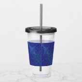 Annahme | Blue Indigo Violet Boho Medallions Acryltrinkbecher (Rechts)