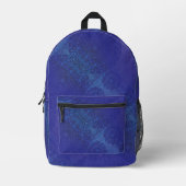 Annahme | Blue Indigo Violet Boho Medallions Bedruckter Rucksack (Vorderseite)