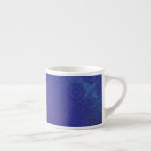Annahme | Blue Indigo Violet Boho Medallions Espressotasse (Rechts)