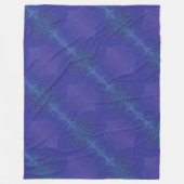 Annahme | Blue Indigo Violet Boho Medallions Fleecedecke (Vorderseite)