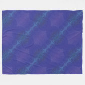 Annahme | Blue Indigo Violet Boho Medallions Fleecedecke (Vorderseite (Horizontal))