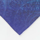 Annahme | Blue Indigo Violet Boho Medallions Fleecedecke (Ecke)