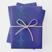 Annahme | Blue Indigo Violet Boho Medallions Geschenkpapier Set (Beispiel)
