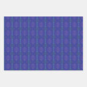 Annahme | Blue Indigo Violet Boho Medallions Geschenkpapier Set (Vorderseite 3)