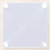 Annahme | Blue Indigo Violet Boho Medallions Glasuntersetzer (Rückseite)