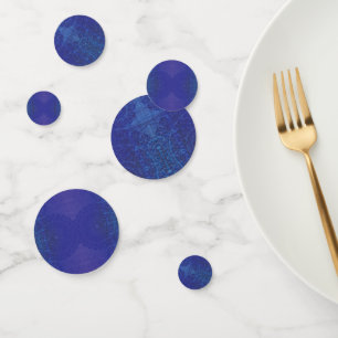 Annahme   Blue Indigo Violet Boho Medallions Konfetti