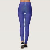 Annahme | Blue Indigo Violet Boho Medallions Leggings (Rückseite)