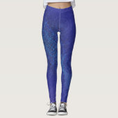 Annahme | Blue Indigo Violet Boho Medallions Leggings (Vorderseite)