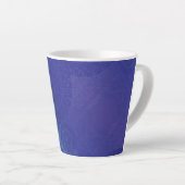 Annahme | Blue Indigo Violet Boho Medallions Milchtasse (Rechte Ecke)