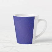 Annahme | Blue Indigo Violet Boho Medallions Milchtasse (Rechts)