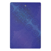 Annahme | Blue Indigo Violet Boho Medallions Mini Klemmbrett (Rückseite)