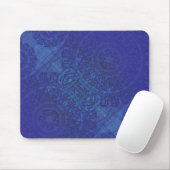 Annahme | Blue Indigo Violet Boho Medallions Mousepad (Mit Mouse)