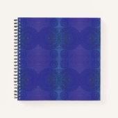 Annahme | Blue Indigo Violet Boho Medallions Notizblock (Vorderseite)