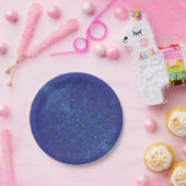 Annahme | Blue Indigo Violet Boho Medallions Pappteller (Party)