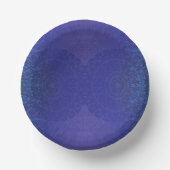 Annahme | Blue Indigo Violet Boho Medallions Pappteller (Vorderseite)