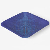 Annahme | Blue Indigo Violet Boho Medallions Pappteller (Gewinkelt)