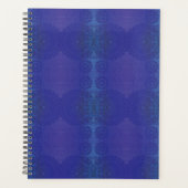 Annahme | Blue Indigo Violet Boho Medallions Planer (Vorderseite)