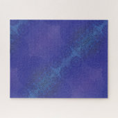 Annahme | Blue Indigo Violet Boho Medallions Puzzle (Horizontal)