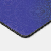 Annahme | Blue Indigo Violet Boho Medallions Schreibtischunterlage (Ecke)