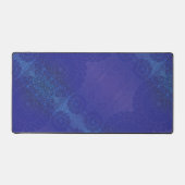 Annahme | Blue Indigo Violet Boho Medallions Schreibtischunterlage (Vorderseite)