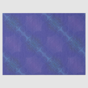 Annahme   Blue Indigo Violet Boho Medallions Seidenpapier