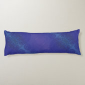 Annahme | Blue Indigo Violet Boho Medallions Seitenschläferkissen (Rückseite)