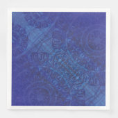 Annahme | Blue Indigo Violet Boho Medallions Serviette (Vorderseite)