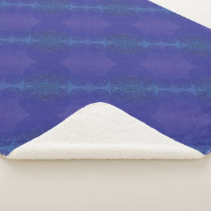 Annahme   Blue Indigo Violet Boho Medallions Sherpadecke