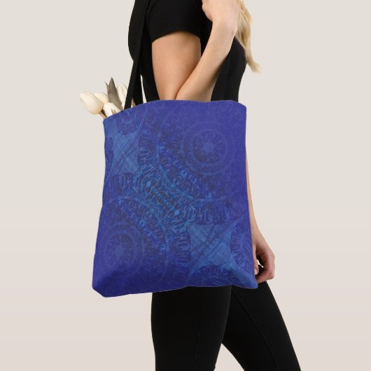 Annahme | Blue Indigo Violet Boho Medallions Tasche (Von Nahem)