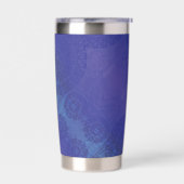 Annahme | Blue Indigo Violet Boho Medallions Thermobecher (Links)