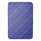 Annahme | Blue Indigo Violet Shibori Muster Badematte (Vorderseite Vertikal)
