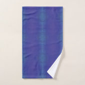 Annahme | Blue Indigo Violet Shibori Muster Badhandtuch Set (Handtuch)
