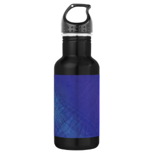 Annahme   Blue Indigo Violet Shibori Muster Edelstahlflasche