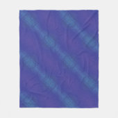Annahme | Blue Indigo Violet Shibori Muster Fleecedecke (Vorderseite)